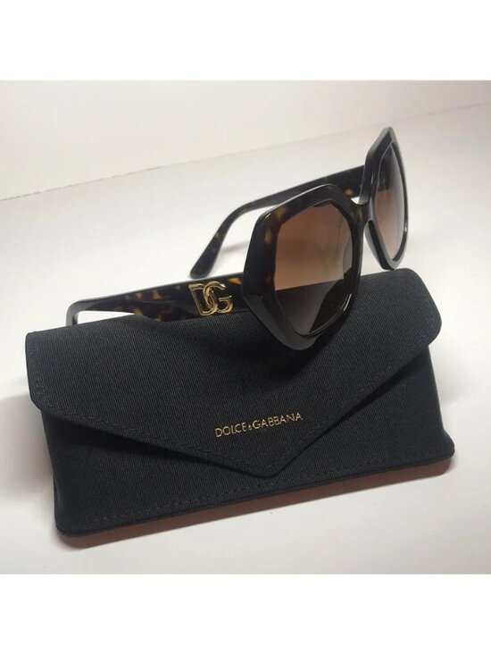 New Authentic Dolce & Gabbana DG4406 502/13 Gradient Brown Hexagonal Sunglasses main image 7